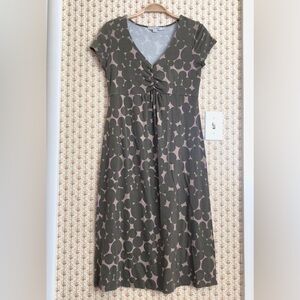 Boden Circle Print Stretch Jersey Midi Dress | 8 Long